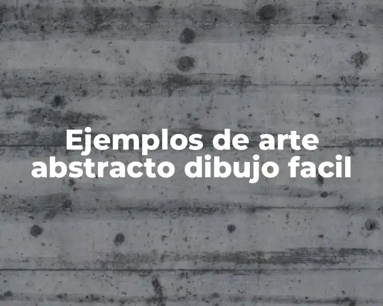 Ejemplos de arte abstracto dibujo facil