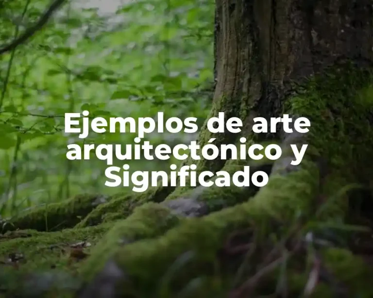 Ejemplos de arte arquitectónico y Significado