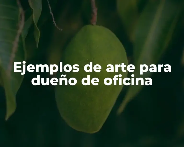 Ejemplos de arte para dueño de oficina