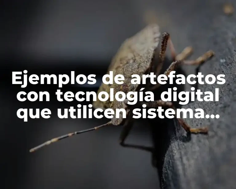 Ejemplos de artefactos con tecnología digital que utilicen sistema binario