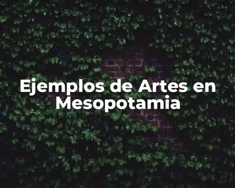 Ejemplos de Artes en Mesopotamia