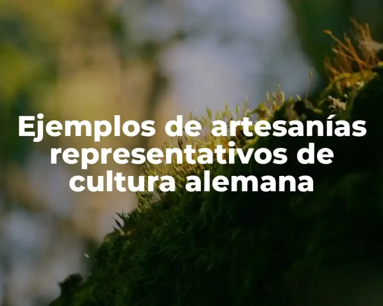 Ejemplos de artesanías representativos de cultura alemana