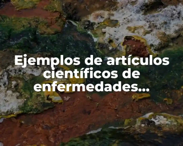 Ejemplos de artículos científicos de enfermedades respiratorias