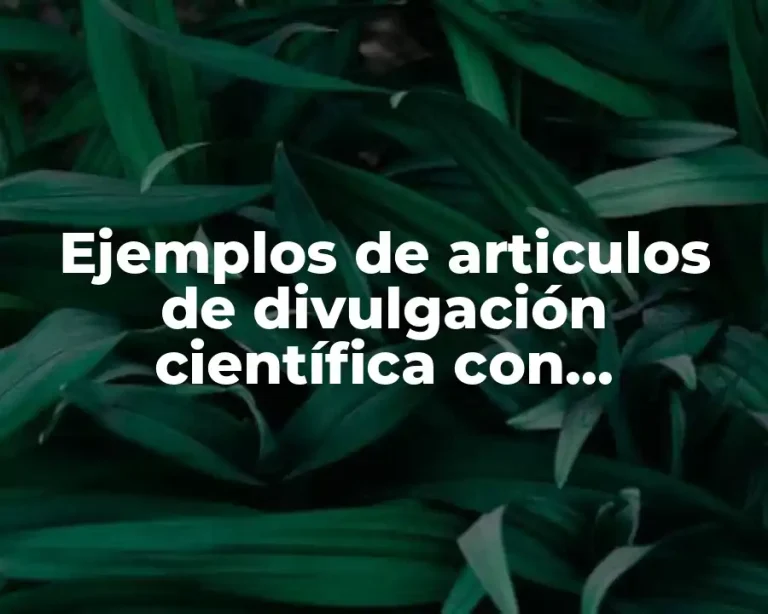 Ejemplos de articulos de divulgación científica con dinosaurios