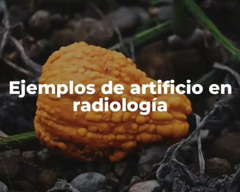 Ejemplos de artificio en radiología