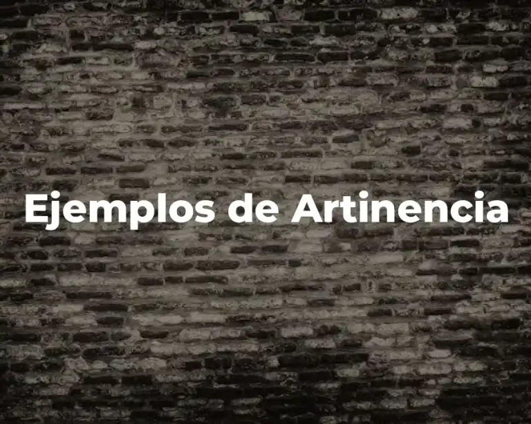 Ejemplos de Artinencia
