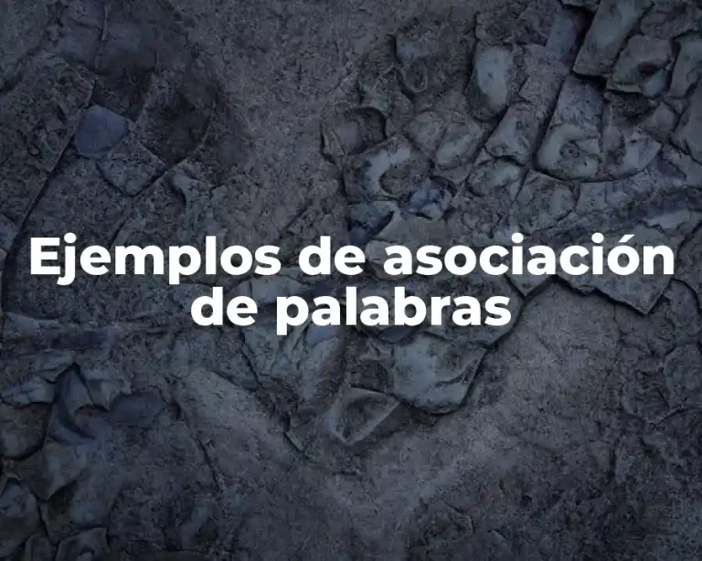 Ejemplos de asociación de palabras