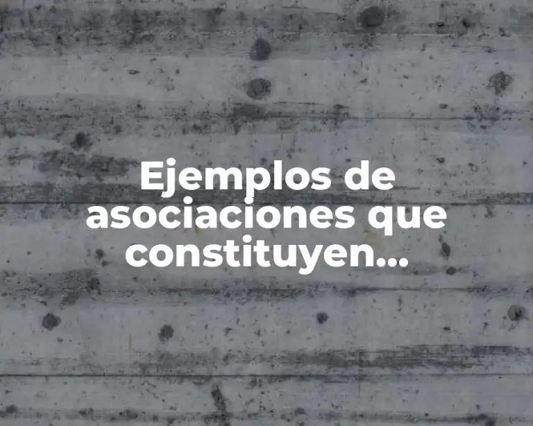 Ejemplos de asociaciones que constituyen especulación comercial y Significado