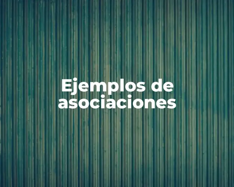 Ejemplos de asociaciones