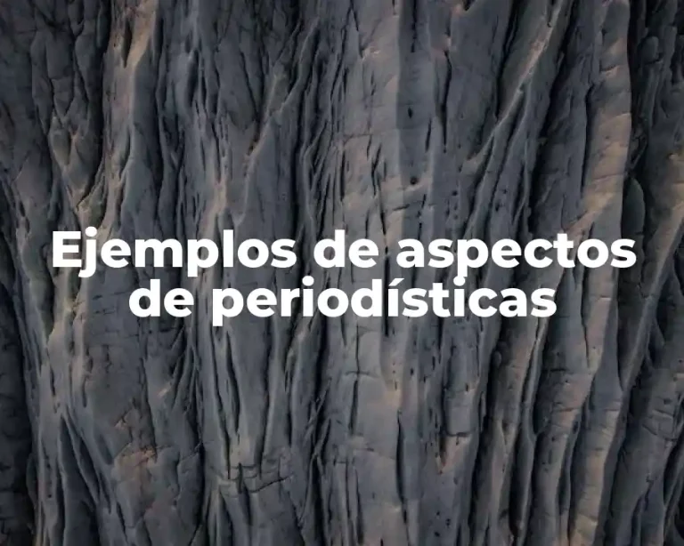 Ejemplos de aspectos de periodísticas