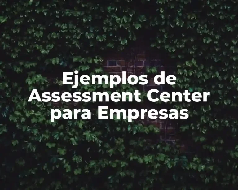 Ejemplos de Assessment Center para Empresas