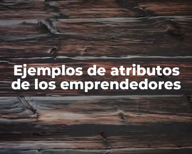 Ejemplos de atributos de los emprendedores
