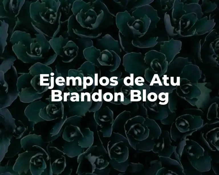 Ejemplos de Atu Brandon Blog