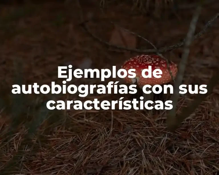 Ejemplos de autobiografías con sus características