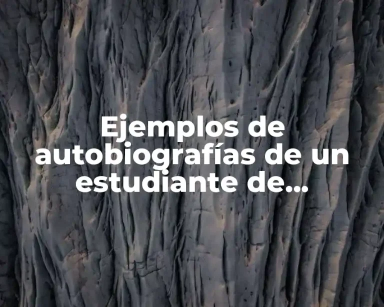 Ejemplos de autobiografías de un estudiante de mexicanos