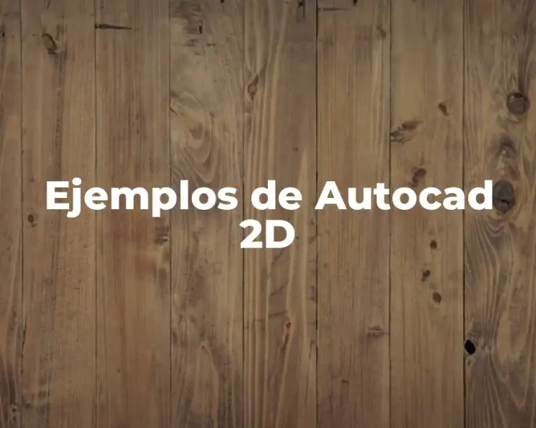 Ejemplos de Autocad 2D