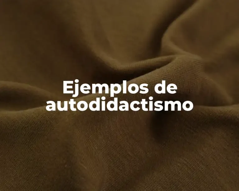 Ejemplos de autodidactismo