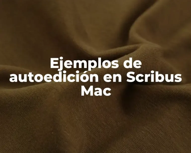 Ejemplos de autoedición en Scribus Mac