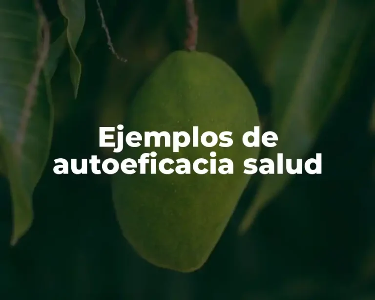 Ejemplos de autoeficacia salud