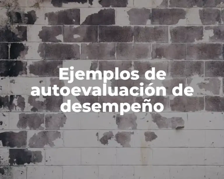 Ejemplos de autoevaluación de desempeño