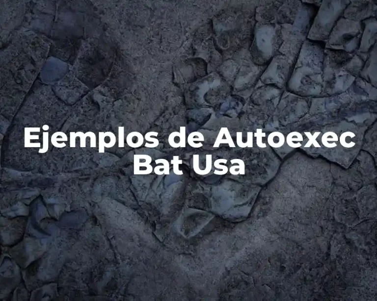 Ejemplos de Autoexec Bat Usa