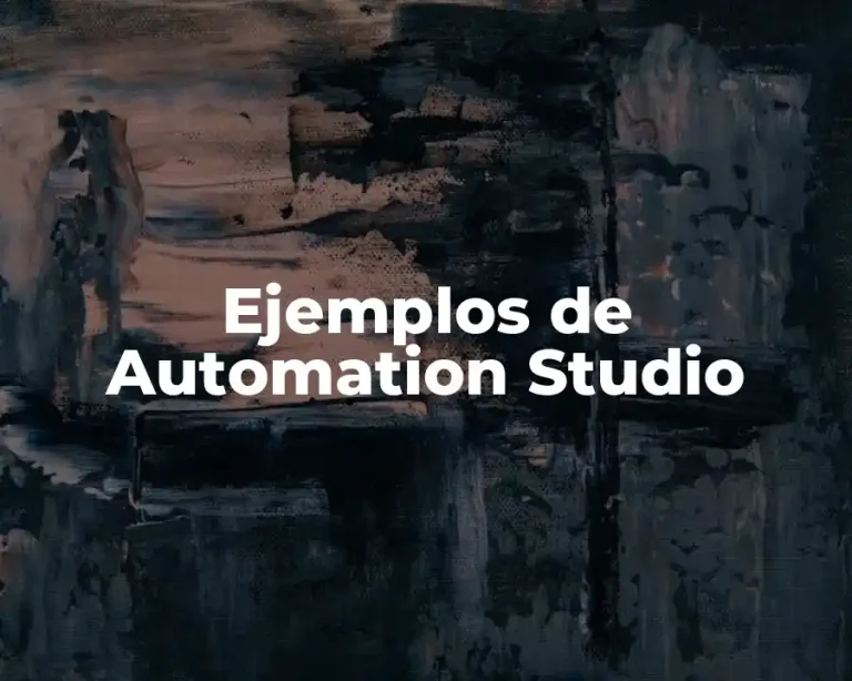 Ejemplos de Automation Studio