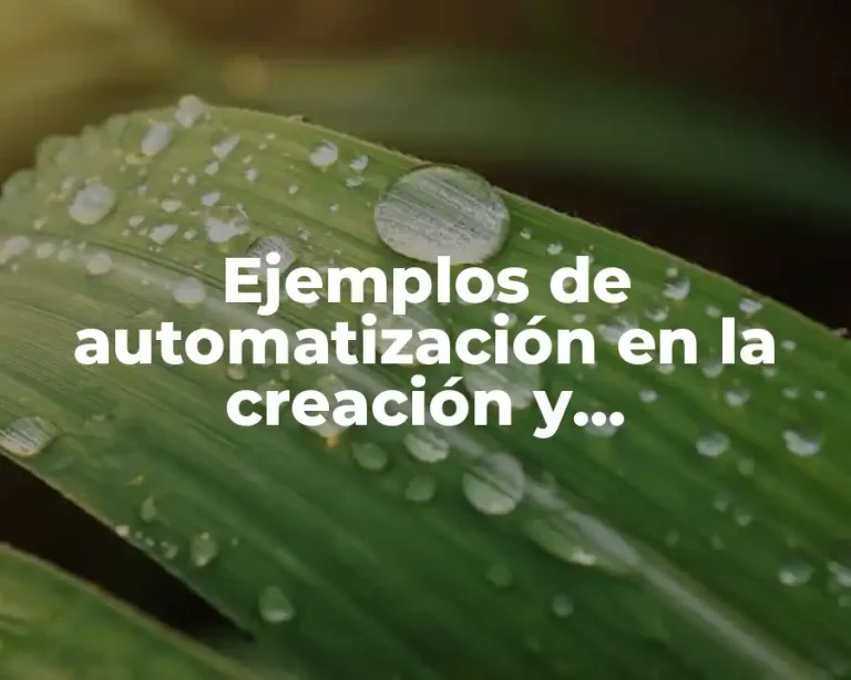 Ejemplos de automatización en la creación y administración de sistemas