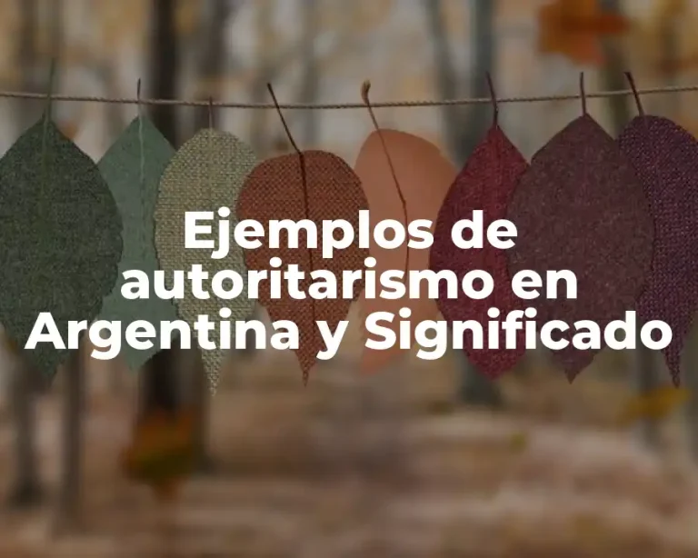 Ejemplos de autoritarismo en Argentina y Significado