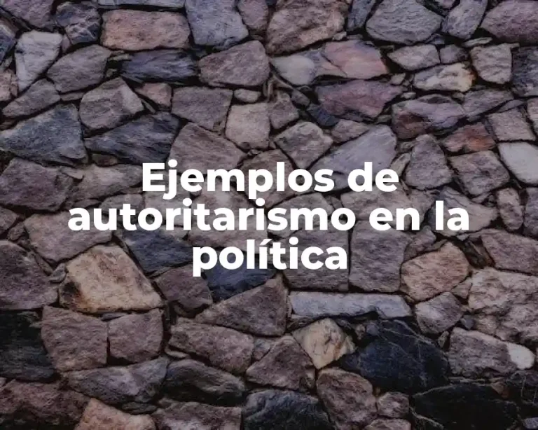 Ejemplos de autoritarismo en la política