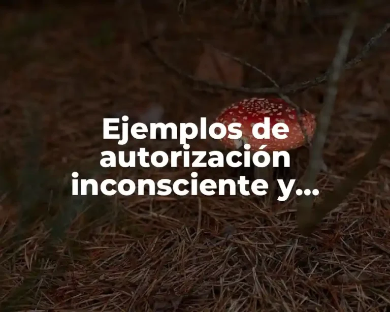 Ejemplos de autorización inconsciente y Significado