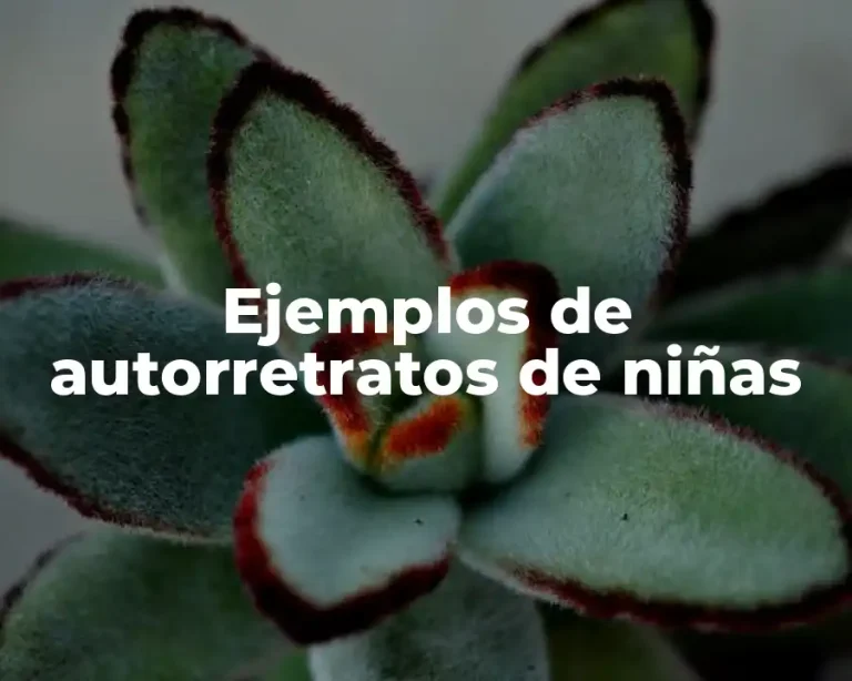 Ejemplos de autorretratos de niñas