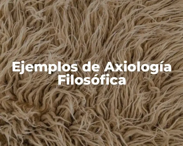 Ejemplos de Axiología Filosófica