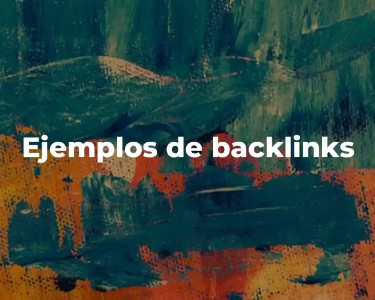 Ejemplos de backlinks