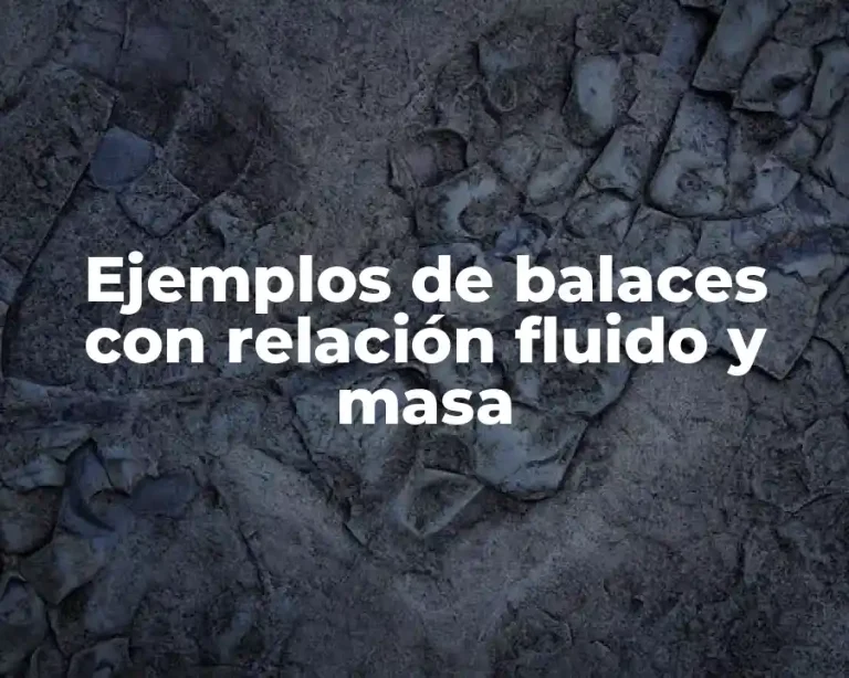 Ejemplos de balaces con relación fluido y masa