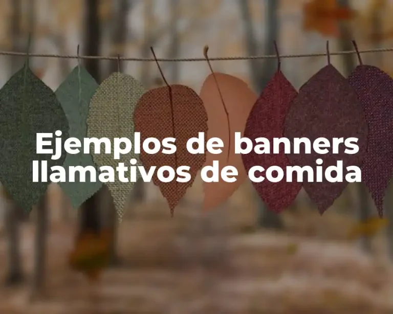 Ejemplos de banners llamativos de comida