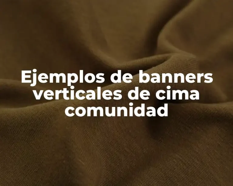 Ejemplos de banners verticales de cima comunidad