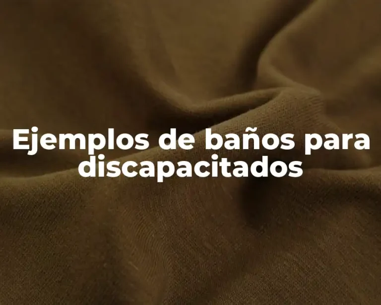 Ejemplos de baños para discapacitados
