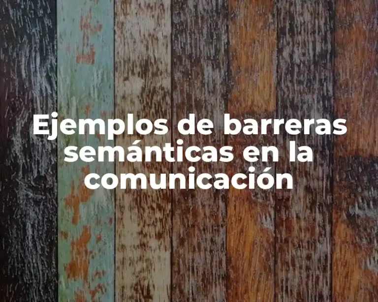 Ejemplos de barreras semánticas en la comunicación