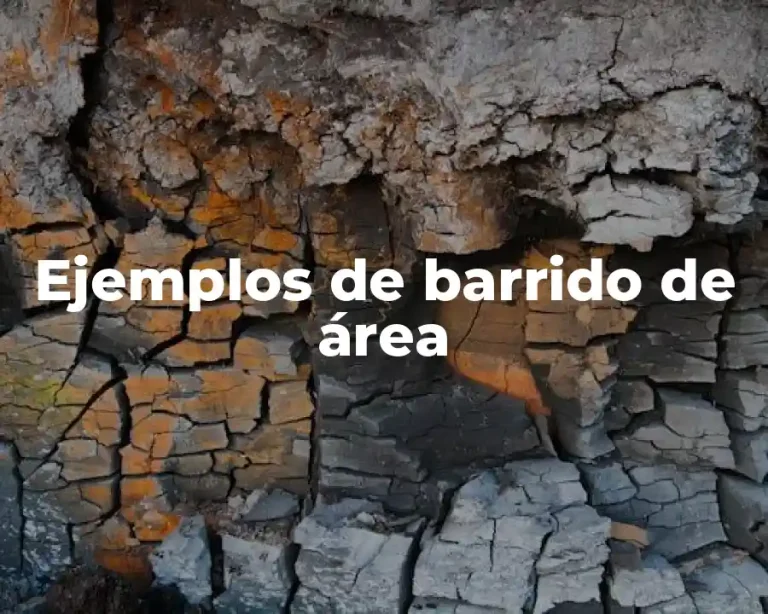 Ejemplos de barrido de área