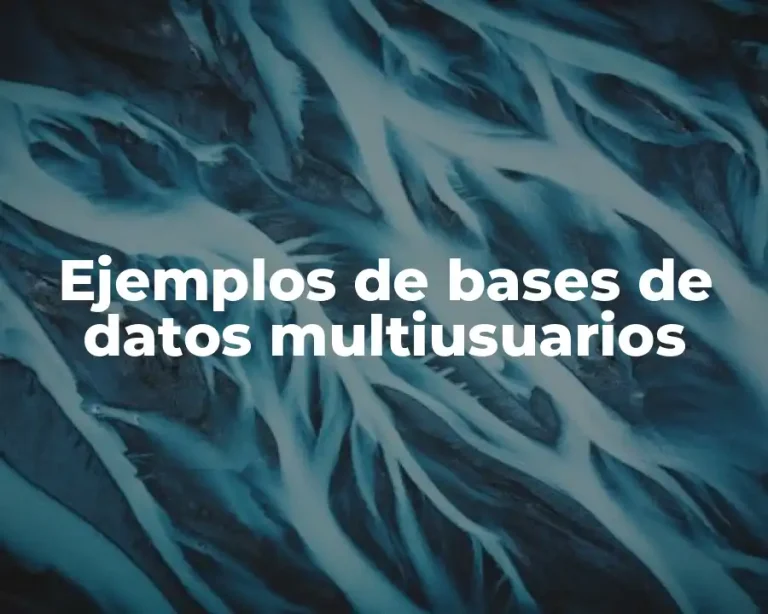 Ejemplos de bases de datos multiusuarios