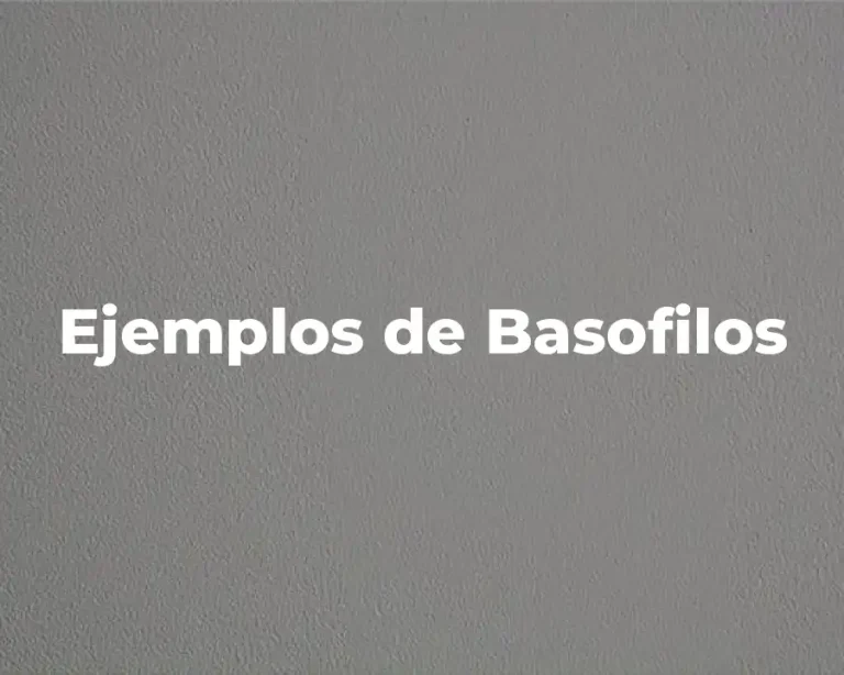 Ejemplos de Basofilos