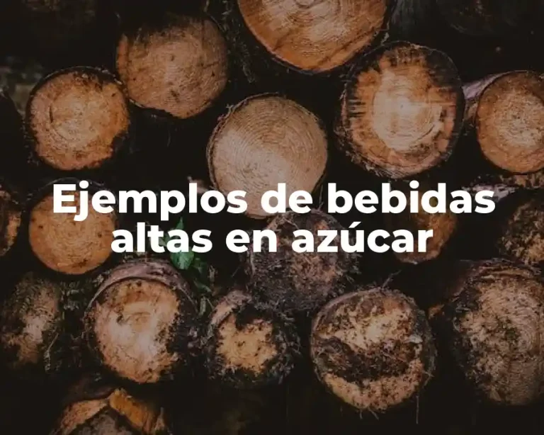 Ejemplos de bebidas altas en azúcar