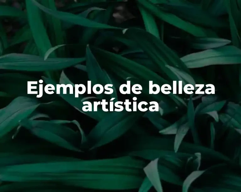 Ejemplos de belleza artística
