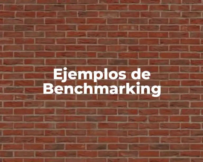Ejemplos de Benchmarking