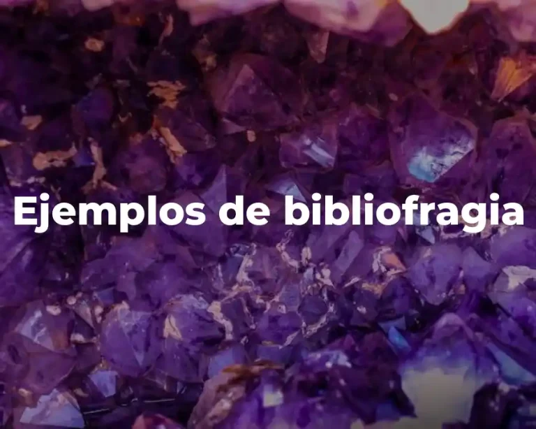 Ejemplos de bibliofragia