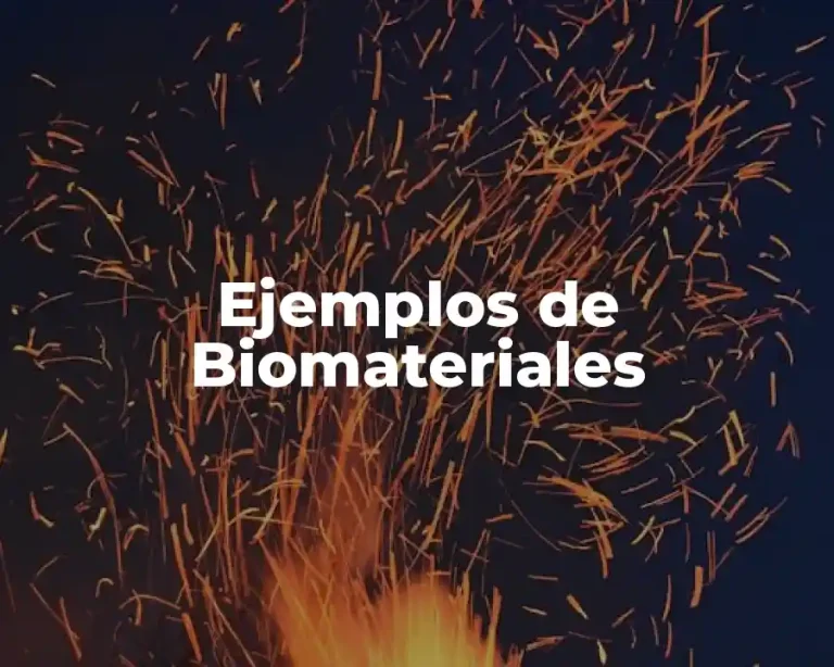 Ejemplos de Biomateriales