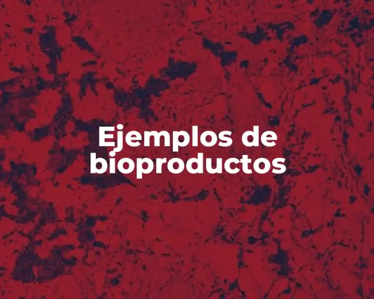 Ejemplos de bioproductos