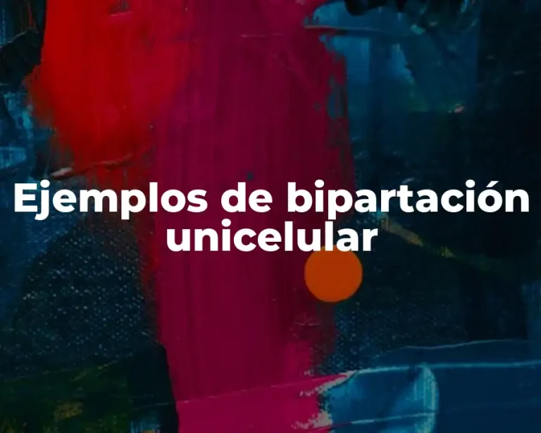 Ejemplos de bipartación unicelular
