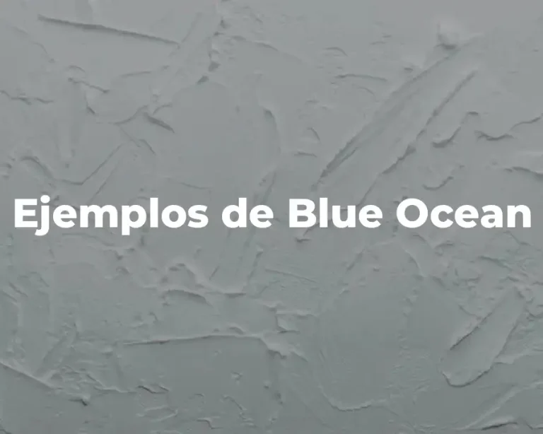 Ejemplos de Blue Ocean