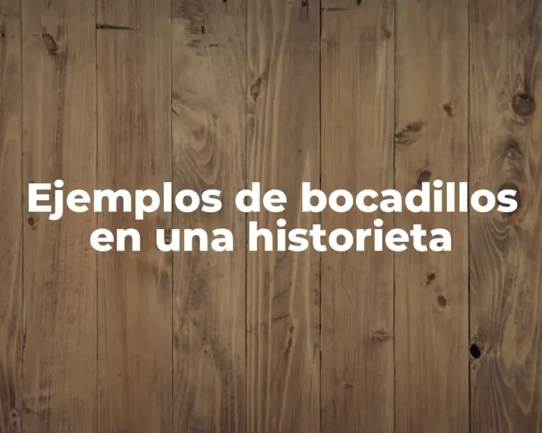 Ejemplos de bocadillos en una historieta